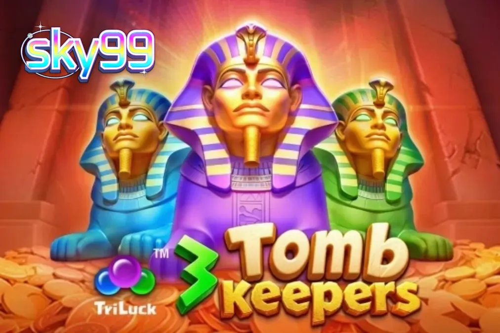 Tampilan visual slot 3 Tomb Keepers dengan tema Mesir Kuno
